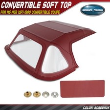 Bordeaux Convertible Soft Top With Plastic Window For Mg Mgb Convertible Coupe
