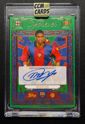 Topps Barcelona Forever Michael Reiziger Autogramm 35/99 BV-MR Defender