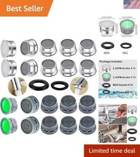 20 Sets of 2.2 GPM Faucet Aerators - Stainless Steel  Plastic for Your Kitchen