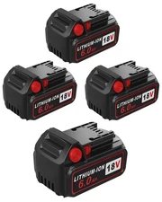 4Pack 18V Battery Replacement for Milwaukee M18 Battery 6.0Ah, Baterias Compa...