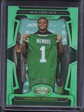 2025 Panini Certified Armand Membou #185 Rookie Mirror Green /15 Jets 