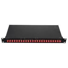 24 Port Rack Mount Fiber Termination Box Patch Panel ODF 24 Cores FC UPC Frame