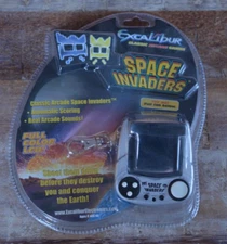 Excalibur Space Invaders Keychain New in Plastic 2003