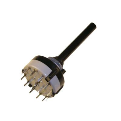 Lorlin CK-1052 Print 4x3 Positions Rotary Switch 6mm Plastic Axis 038458-