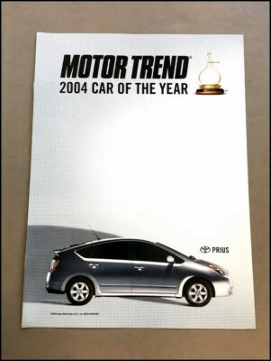 2004 Toyota Prius Car of the Year Original Road Test Car Brochure