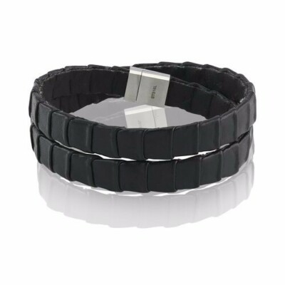 Sif Jakobs Montale Lungo schwarzes Lederarmband für Herren - nagelneu! UVP 75,00 £