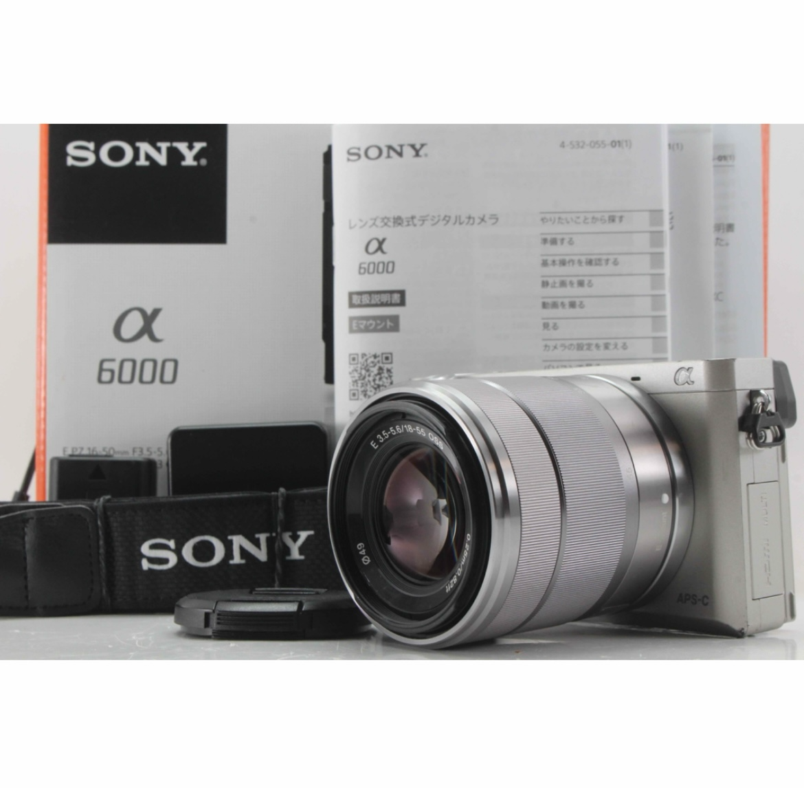 ENG/OK】Sony a6000 Mirrorless Digita1 Camera 18-55mm Zoom lens Kit