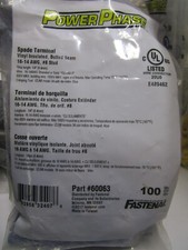 16-14 AWG 8 Stud Vinyl Insulated Butted Seam Fork Terminal QTY 100