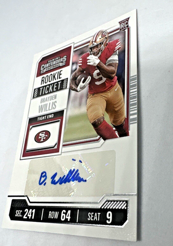 2023 Panini Contenders Brayden Willis Rookie Auto San Francisco 49ers - Picture 4 of 6