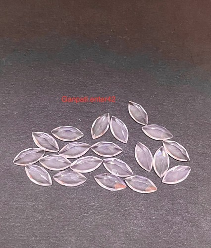 Natural Rose Quartz Faceted Marquise Cut 10x5 MM Calibrated Loose Gemstone E - Picture 3 of 7