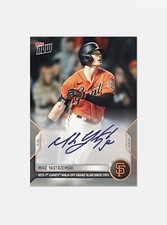 On-Card Auto # /99 - Mike Yastrzemski 2022 MLB TOPPS NOW Card 537A Sf Giants