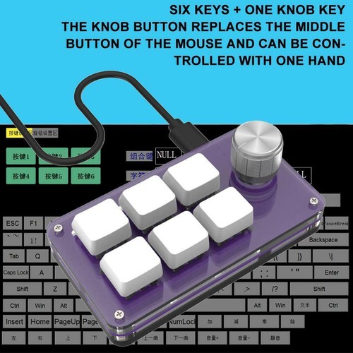 Mini Keypad Mechanical Keyboard DIY Custom USB Programming Paste Part Copy JY67 - Picture 2 of 15