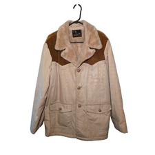Vintage 70s Westwind Sportswear Western Sherpa Lined Brown Ranch Barn Jacket