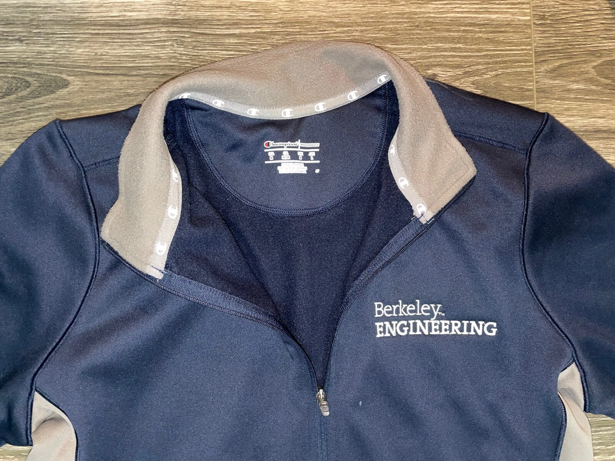 Champion Performance Jacket Womens Medium Blue Gray FullZip Berkeley Engineering