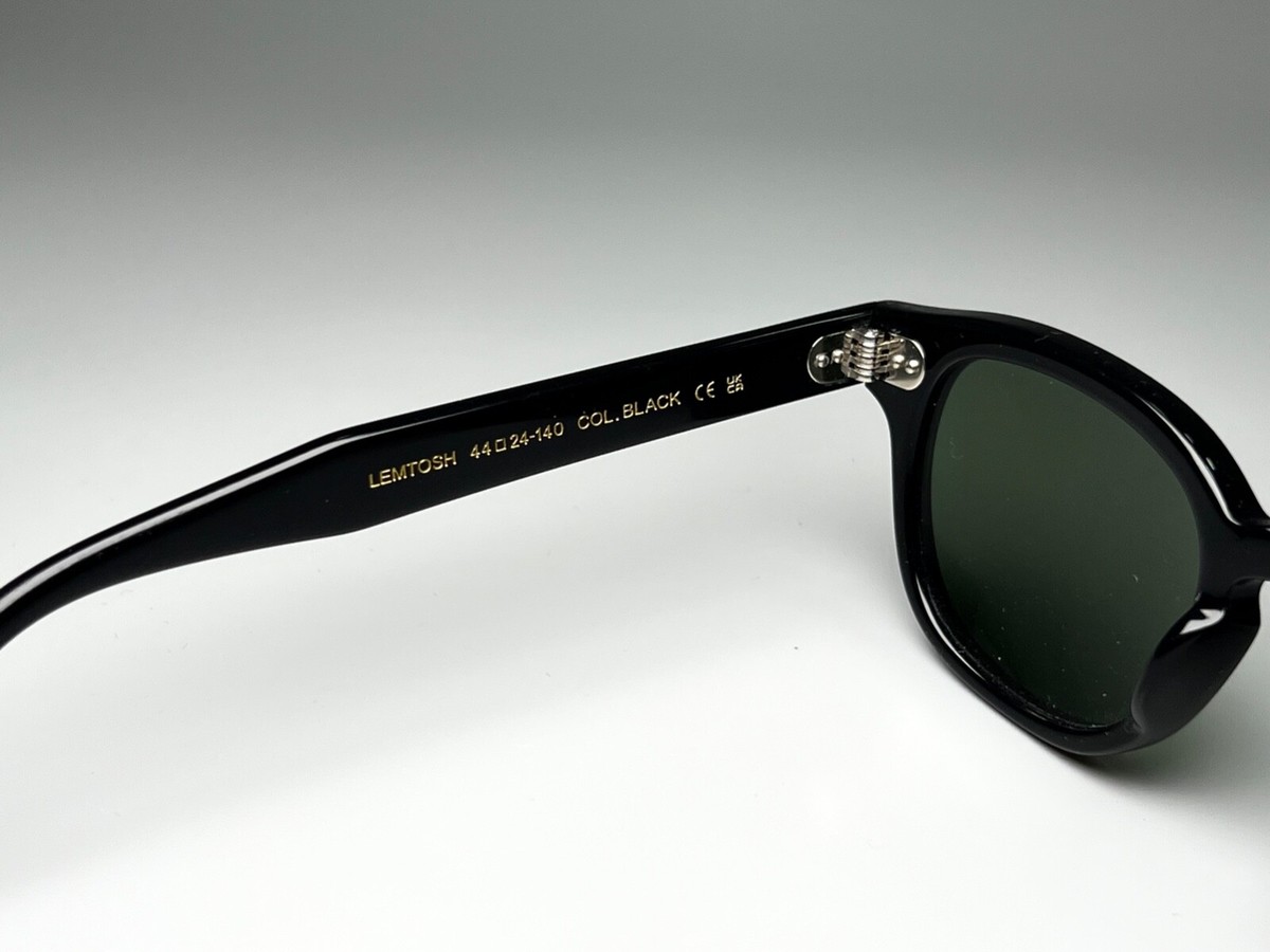 小物 MOSCOT LEMTOSH 44 BLACK MOSCOT LEMTOSH 44 24-140 SUNGLASSES BLACK FRAME UV CUT CLEAR