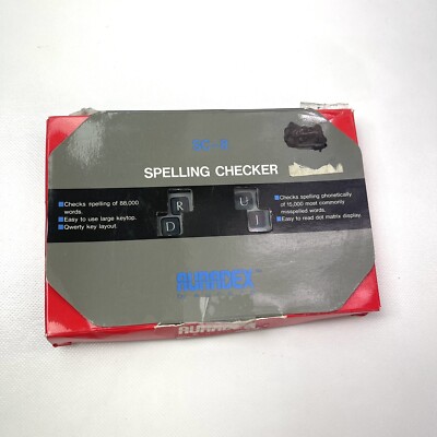 Spelling Checker SC-8 Auradex By Aurora Checks spelling of 88,000 Words 1989