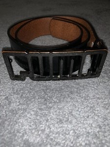 Puma golf black leather belt, medium 85cm