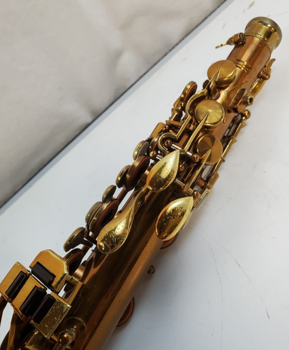 1935 H. N. WHITE KING VOLL TRUE-II PROFESSIONAL Eb ALTO SAXOPHONE NEEDS WORK - Picture 14 of 21