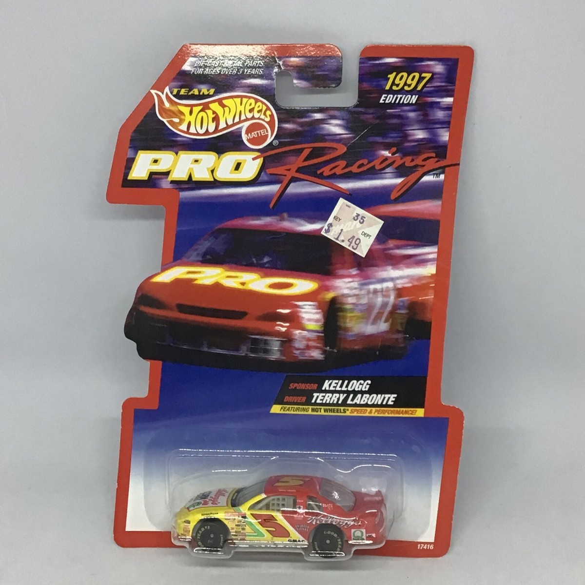 RACING PRO ホットウィール 1997年エディション Terry #5 Racing Pro NASCAR Wheels Hot Team Edition 1997 Rare NASCAR ミニカー