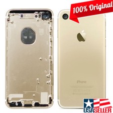 100 Original OEM Apple iPhone 7 Gold Back Cover Mid Frame Housing only
