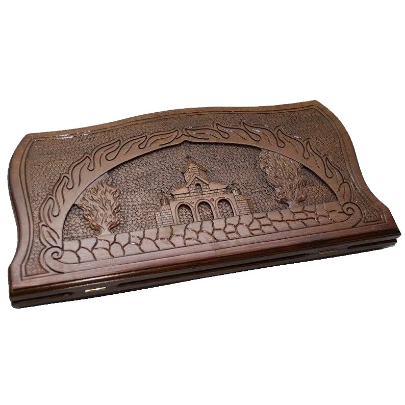 2017 marrón de madera Ajedrez contemporáneo