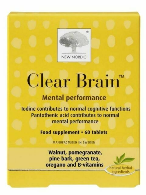 New Nordic Clear Brain For Mental Performance 60 Tablets