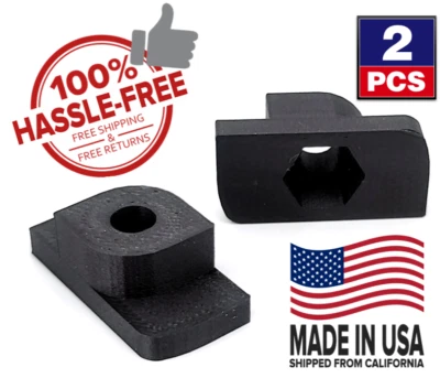 Drop-in T-Nut Stud Mount Gladiator Gearwall Geartrack Carbon Composite 1/4-20