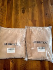 Set of 4 New Subrtex Stretch Separate Sofa Cushion SlipCovers, Color Camel