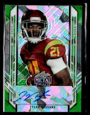 2021 LEAF METAL DRAFT PORTRAITS CRYSTALS GREEN #TV1 TYLER VAUGHNS #ED 5/7