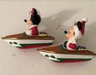 Walt Disney Co. Kurt S. Adler Mickey and Minnie Mouse in Speedboats Ornaments — photo 6