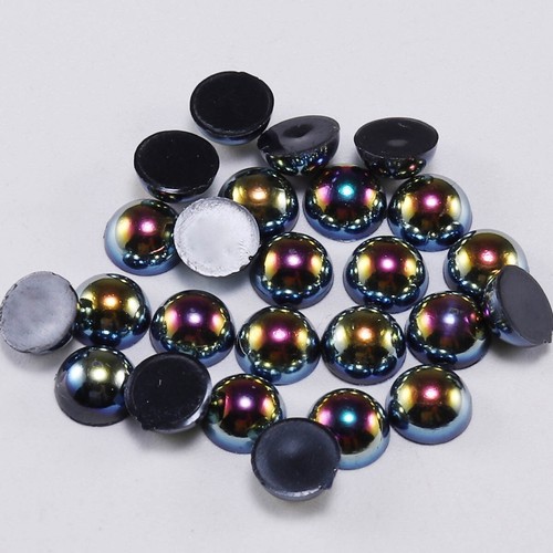 ABS Half Round Pearl Flat Back Scrapbook DIY Jewelry Making - Picture 70 of 185