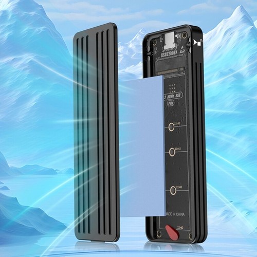 M.2 Solid Disk Drive Enclosure USB C 10Gbps Support UASP Acceleration Protocol - Photo 2/10