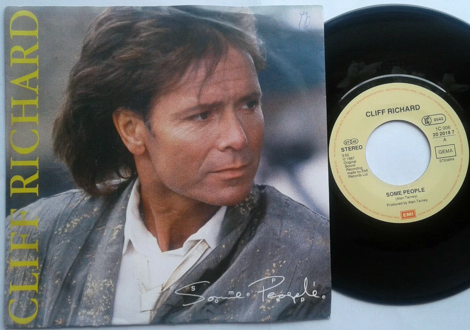 Cliff Richard / Some People / One Time Lover Man 7" Single Vinyl 1987 - Bild 1 von 1