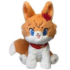 Genshin Impact Tartaglia Plush Doll Cute Fox Sitting Pose Plushie Stuffed Toy