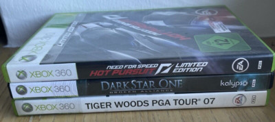 XBOX 360 Spielesammlung (DarkStar One, NFS: Hot Pursuit, PGA Tour 07)