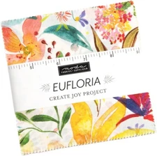 Eufloria by Moda- 5" charm pack quilt fabric
