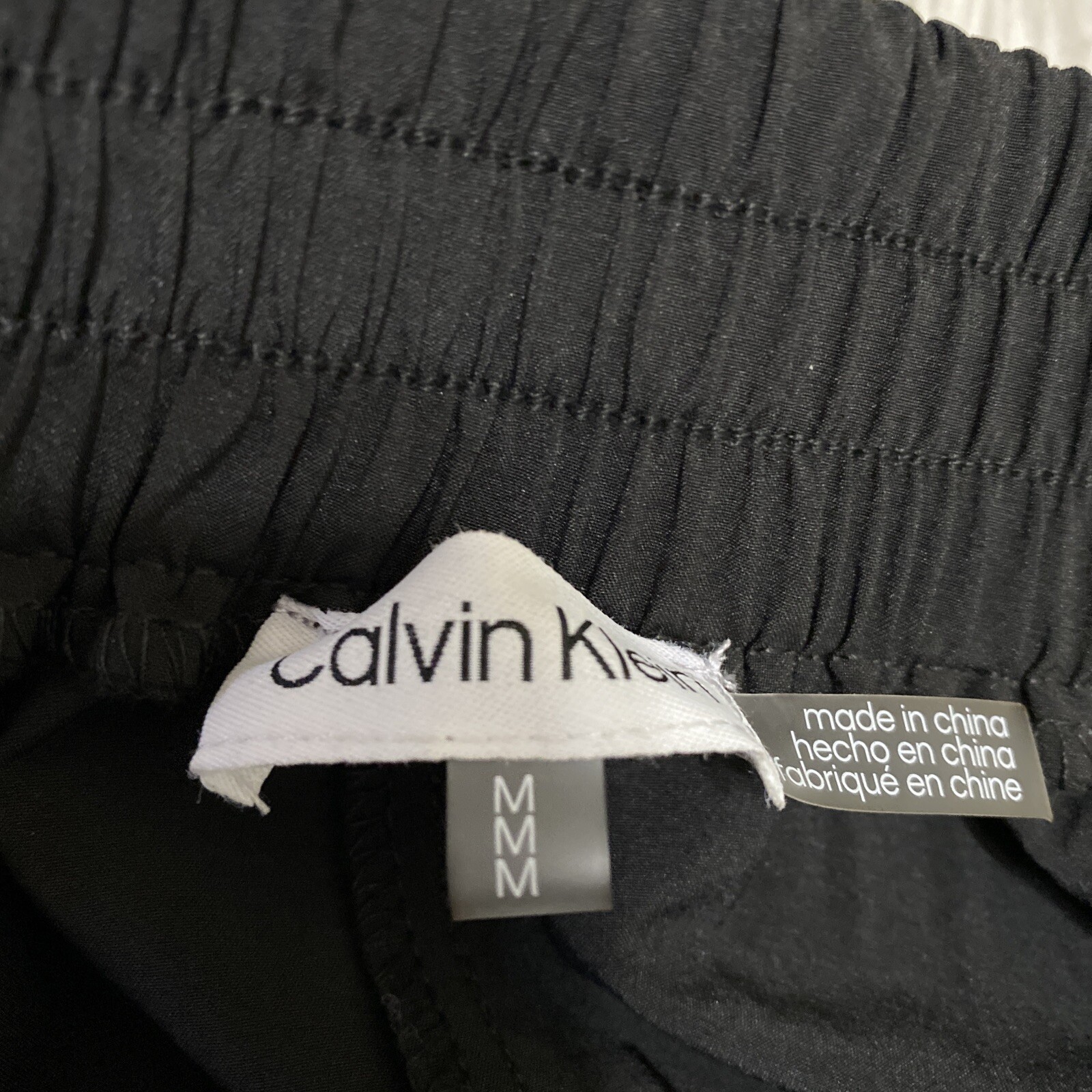 Calvin Klein Women's Black Crepe Straight Leg Trouser Pants Size Medium NWT image 9