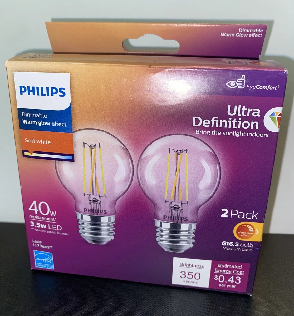Philips dimmable led warm white 40w deals