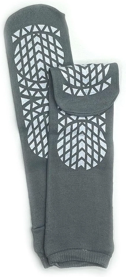 Non Slip Safety Socks Double Sided Tread Hospital Grip Slippers 6 Pairs Soft - Image 2 of 4