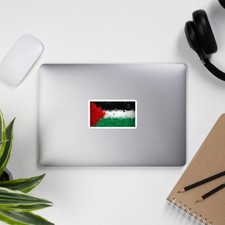 Free Palestine Flag Sticker Palestinian Flag Arabic Art Bubble-free stickers