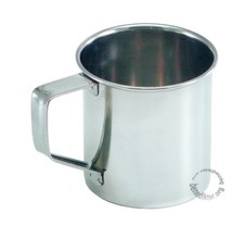 EDELSTAHLBECHER Ø 8 cm 0,3 Liter EDELSTAHL TRINK BECHER KAFFEEBECHER TASSE