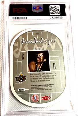 PSA 9 MINT BILL RUSSELL 2014 JAMBALAYA SP AUTHENTIC FLAIR UPDATE