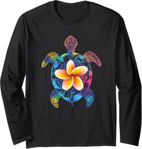 Hawaiian Tie Dye Sea Turtle Hawaii for men and women Long Sleeve T-Shirt