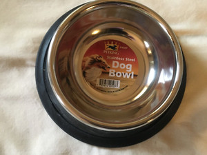 PETKING Small Stainless Steel Pet/Dog/Cat Bowl 6 oz. Non-Slip - Brand New!