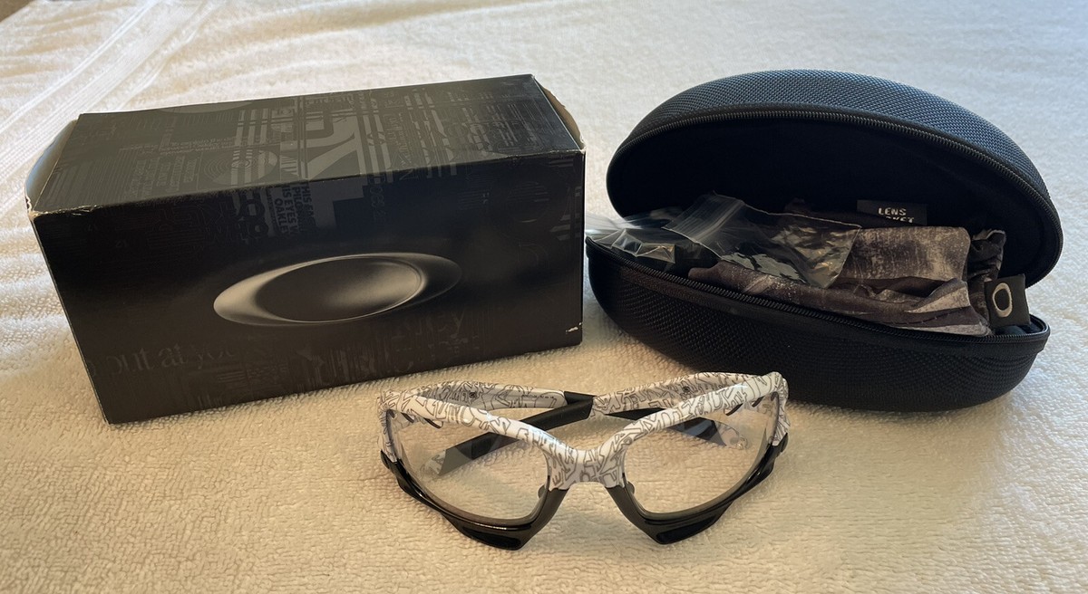 R*様 Oakley Racing Jacket Ghost Text Oakley Racing Jacket Transitions Solfx White Ghost Text