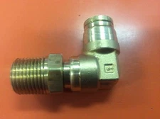 Brass DOT 90º Elbow 1/2" OD x 1/2 NPT Male Quick Push In to Connect Lock Fitting
