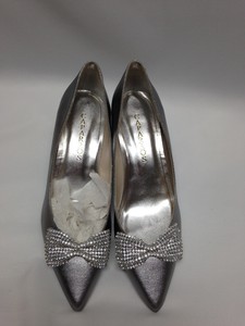 pewter metallic heels
