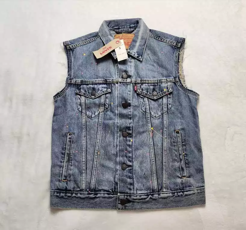 Levis denim hotsell vest mens