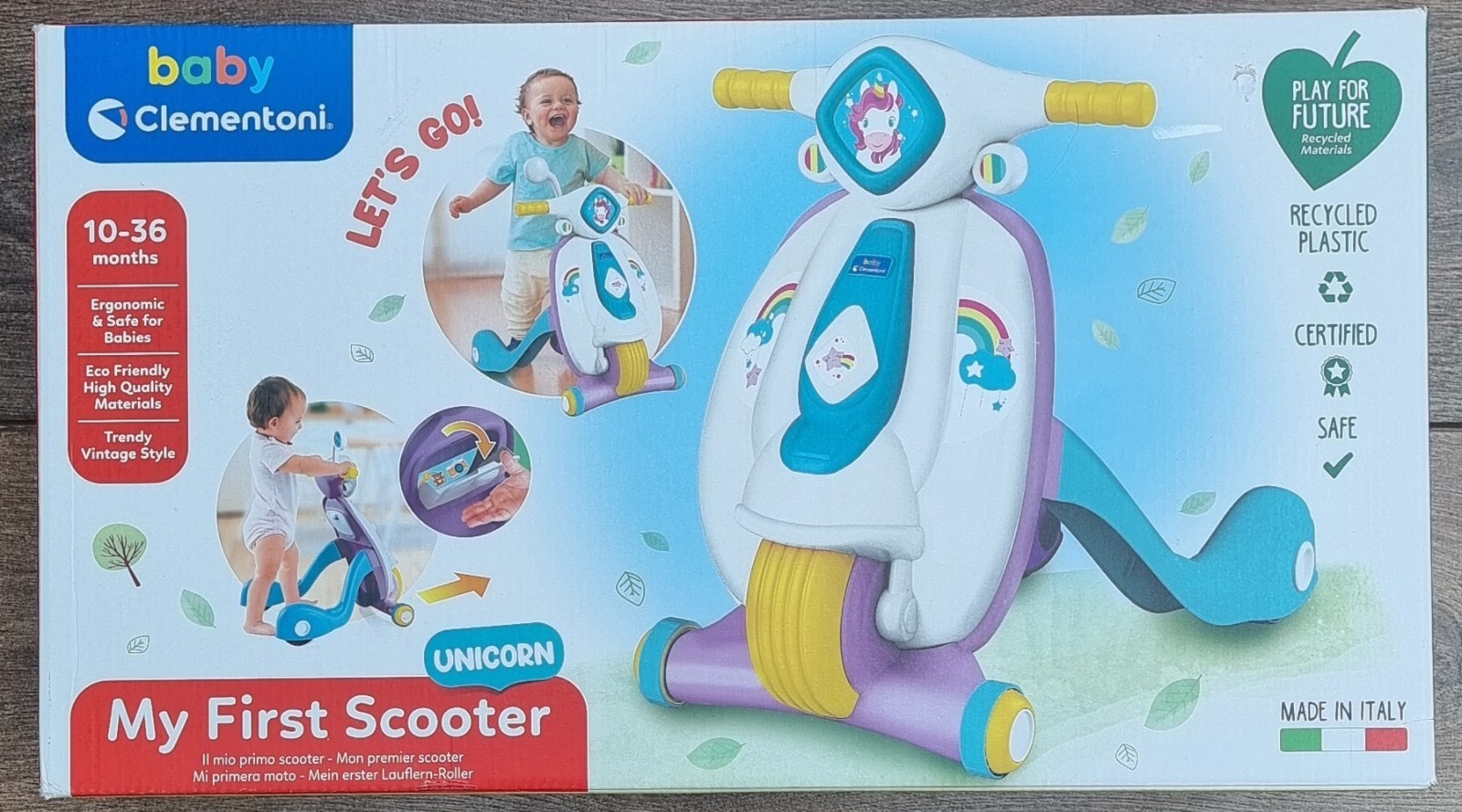 Baby Clementoni My First Scooter Unicorn. 10 Months +