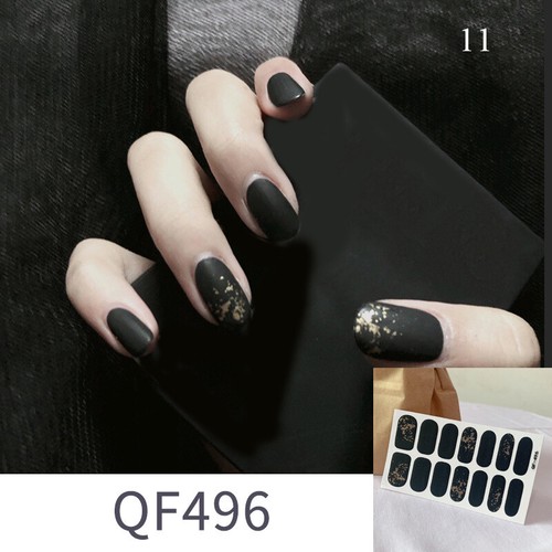 Nail Art Stickers Self-Adhesive DIY Stylish Nail Wraps Full Cover Sticker14Tips - Picture 23 of 30